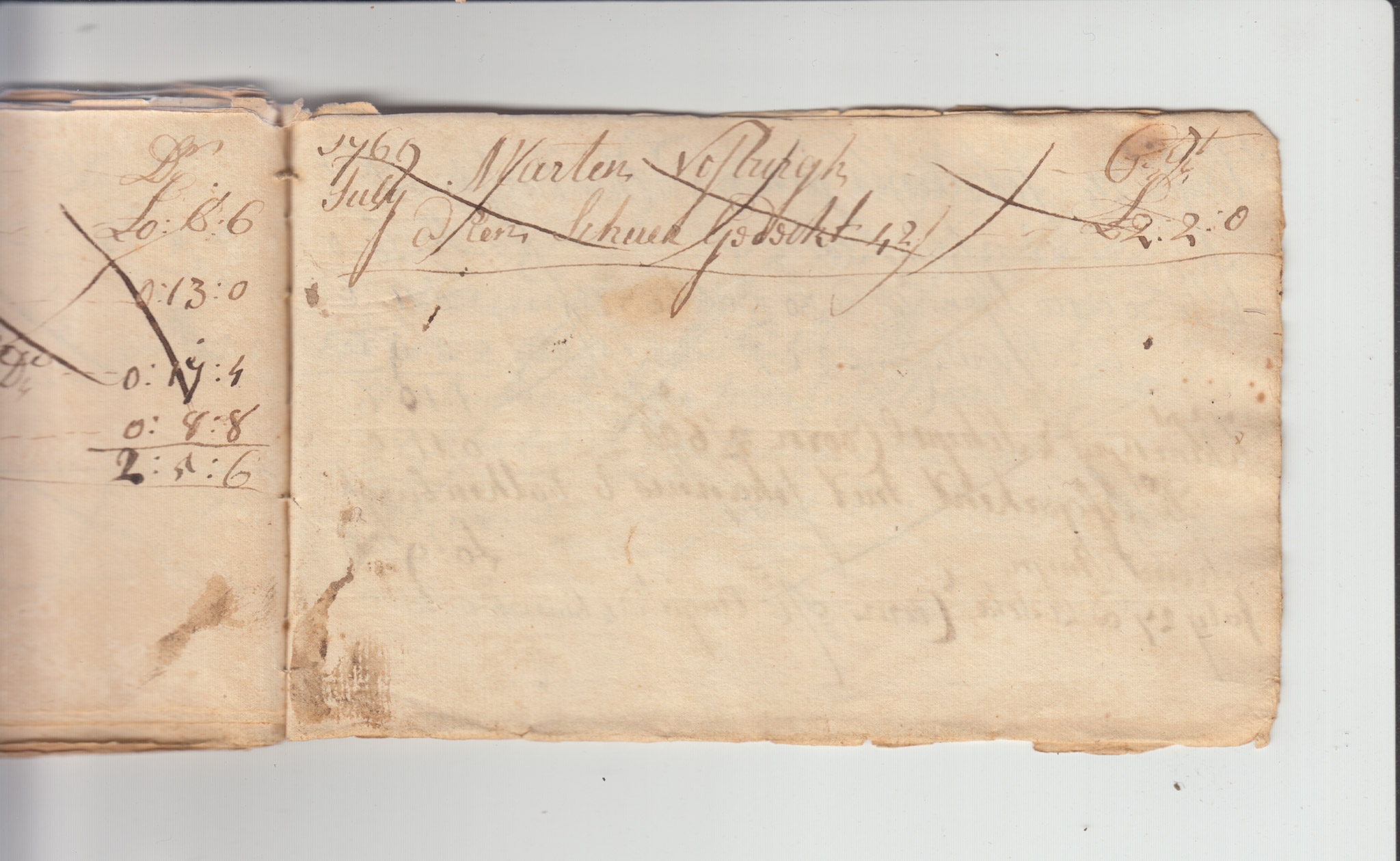 BH105 Pg 35, 1759-1771 & 1783 - Farm Sales Account Book - Pages 31-44